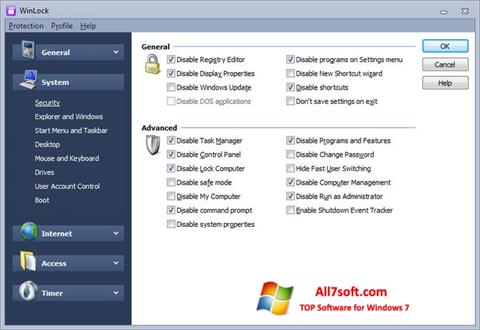 Screenshot WinLock for Windows 7
