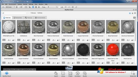 Screenshot KeyShot for Windows 7