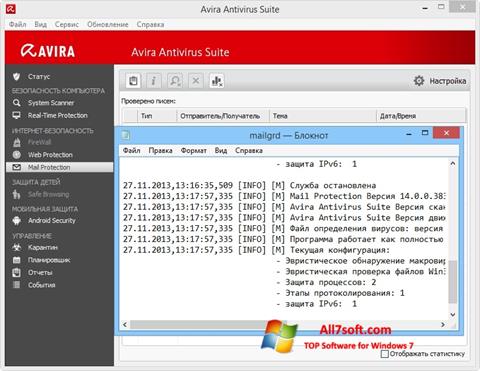 Screenshot Avira for Windows 7