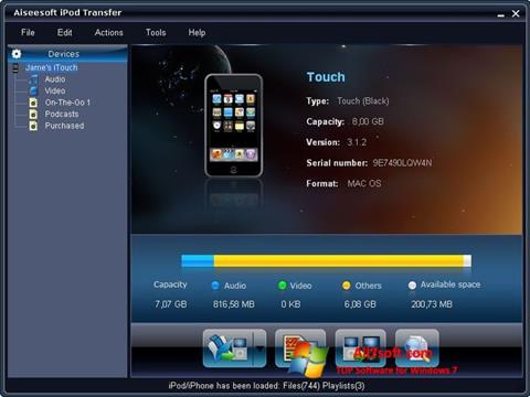 Screenshot iPhone PC Suite for Windows 7