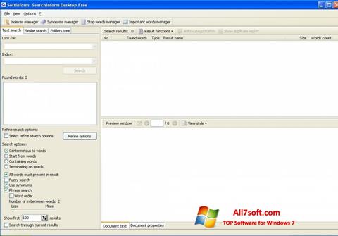 Screenshot SearchInform for Windows 7