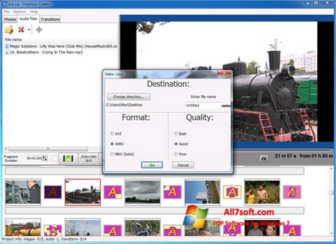 Screenshot Bolide Slideshow Creator for Windows 7