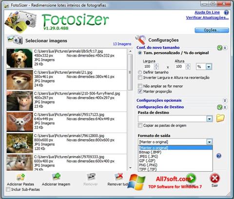 Screenshot Fotosizer for Windows 7