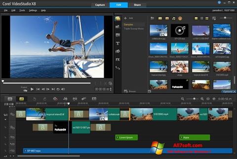 Screenshot Corel VideoStudio for Windows 7