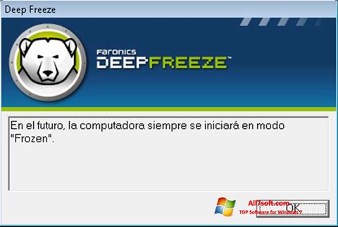 Screenshot Deep Freeze for Windows 7