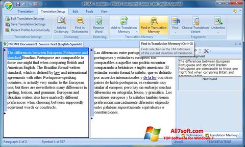 Screenshot PROMT for Windows 7