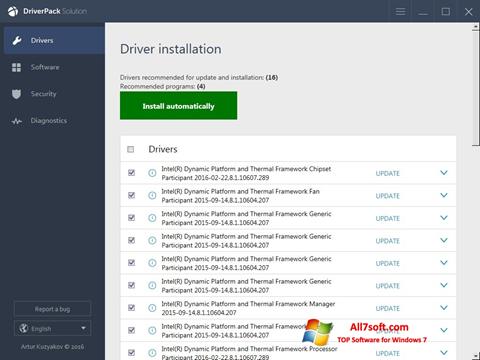 Screenshot DriverPack Solution Online for Windows 7