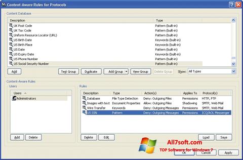 Screenshot DeviceLock for Windows 7