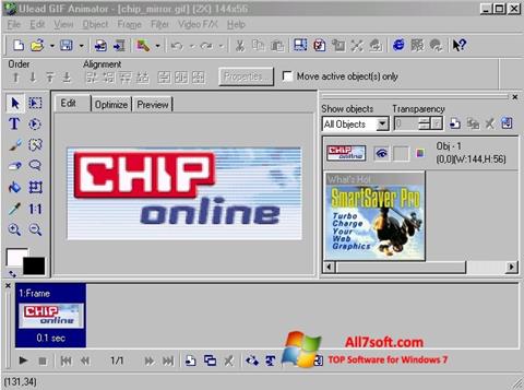 Screenshot Ulead GIF Animator for Windows 7