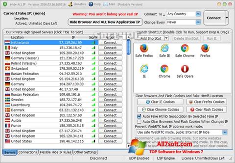 Screenshot Hide ALL IP for Windows 7