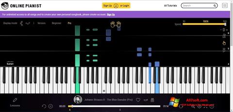 Screenshot Virtual Piano for Windows 7