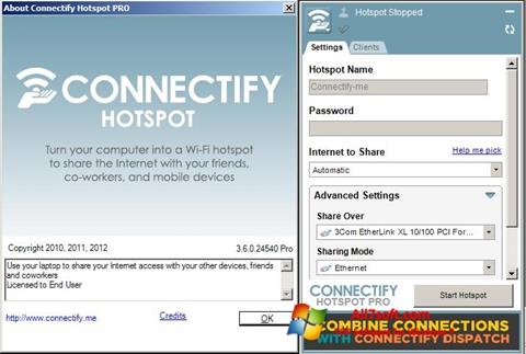 Screenshot Connectify for Windows 7
