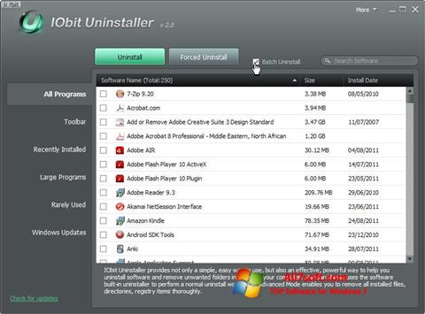 Screenshot IObit Uninstaller for Windows 7