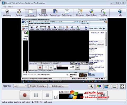 Screenshot Debut Video Capture for Windows 7