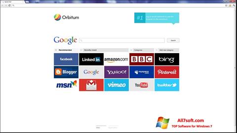 Screenshot Orbitum for Windows 7