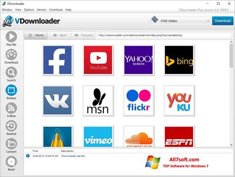 Screenshot VDownloader for Windows 7