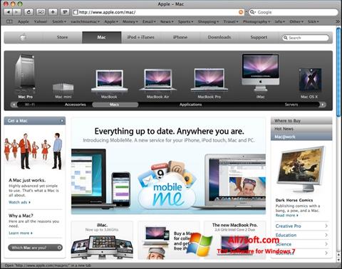 Screenshot Safari for Windows 7