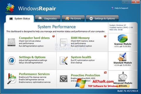 Screenshot Windows Repair for Windows 7