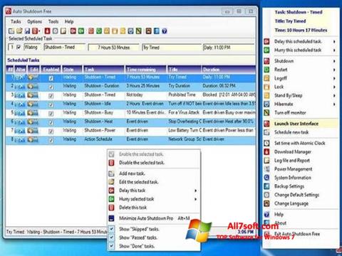 Screenshot Auto ShutDown for Windows 7