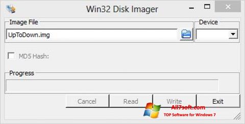 Screenshot Win32 Disk Imager for Windows 7