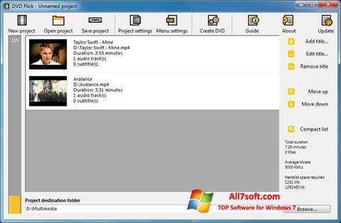 Screenshot DVD Flick for Windows 7