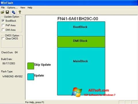 Screenshot WinFlash for Windows 7