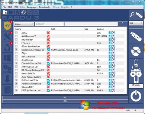 Screenshot SARDU for Windows 7