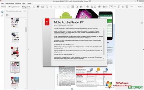 Screenshot Adobe Acrobat Reader DC for Windows 7