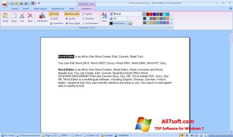 Screenshot DocX Reader for Windows 7