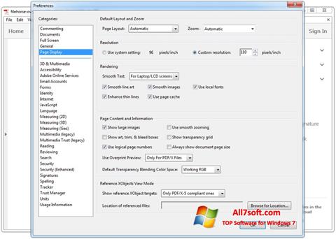 Screenshot Adobe Acrobat for Windows 7