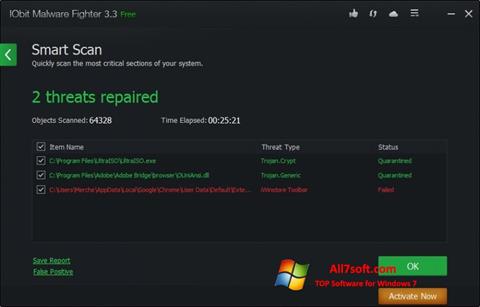 Screenshot IObit Malware Fighter for Windows 7