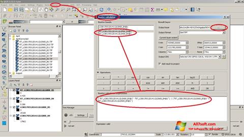 Screenshot QGIS for Windows 7