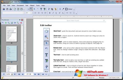 Screenshot Infix PDF Editor for Windows 7