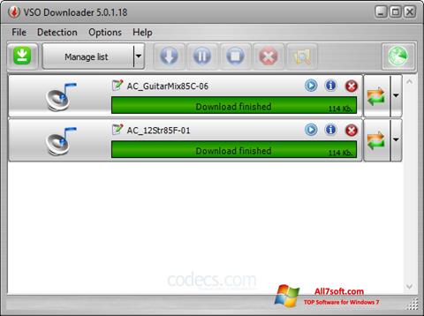 Screenshot VSO Downloader for Windows 7