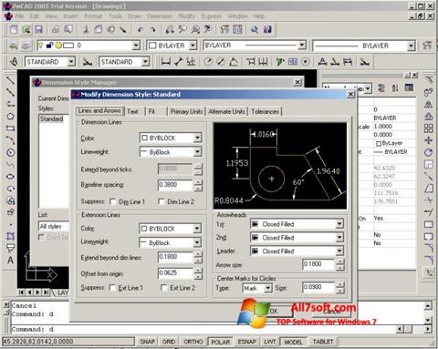 Screenshot ZWCAD for Windows 7