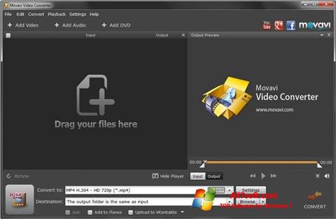 Screenshot Movavi Video Converter for Windows 7