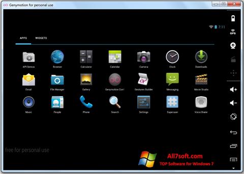 Screenshot Genymotion for Windows 7