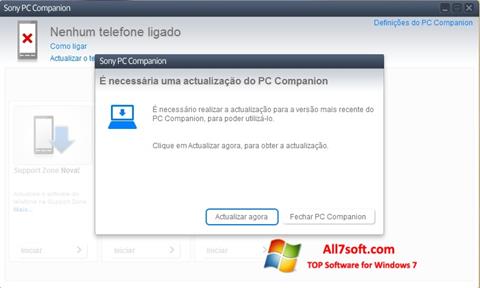 Screenshot Sony PC Companion for Windows 7