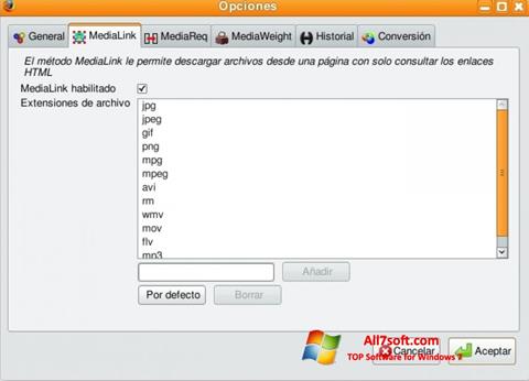 Screenshot Video DownloadHelper for Windows 7