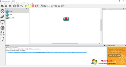 Screenshot GNS3 for Windows 7