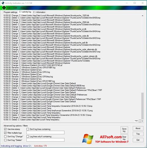 Screenshot Drive Space Indicator for Windows 7