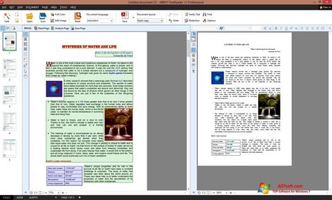 Screenshot ABBYY FineReader for Windows 7