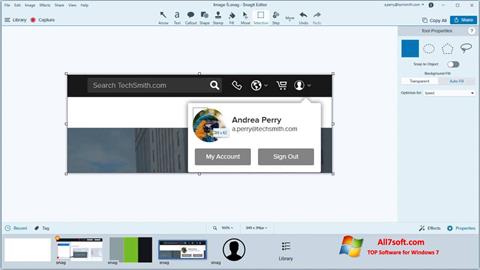 Screenshot Snagit for Windows 7