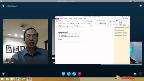 Screenshot Skype for Business for Windows 7
