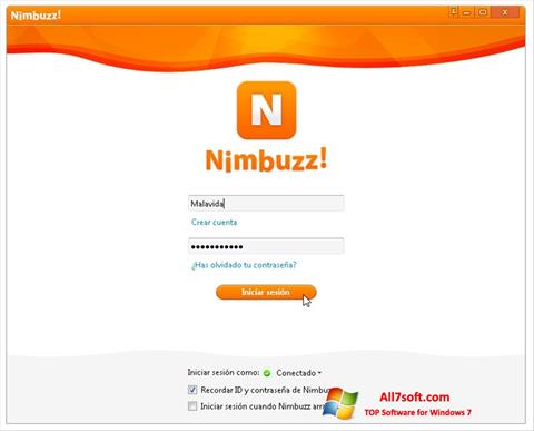 Screenshot Nimbuzz for Windows 7