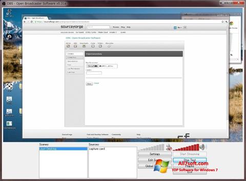 Screenshot Open Broadcaster Software for Windows 7