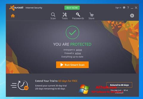 Screenshot Avast Internet Security for Windows 7