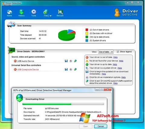 Screenshot Driver Detective for Windows 7