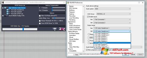Screenshot ASIO4ALL for Windows 7