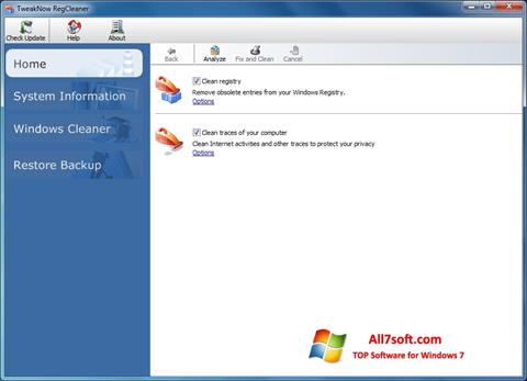 Screenshot TweakNow RegCleaner for Windows 7